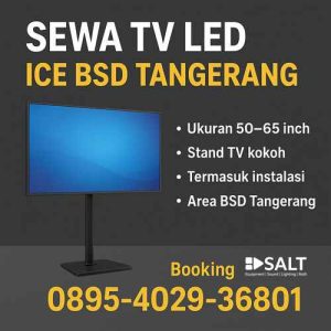 Sewa TV LED & Stand untuk Event ICE BSD Tangerang 