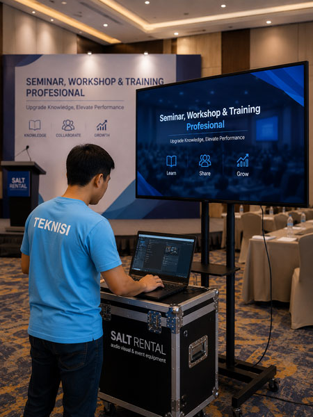 Sewa TV LED Jakarta Timur untuk seminar workshop training profesional