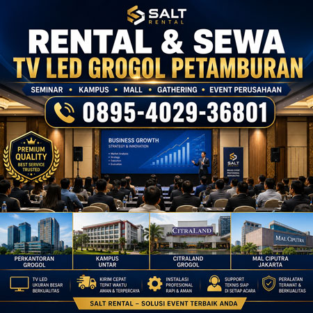 Rental dan Sewa TV LED Grogol Petamburan Jakarta Barat untuk seminar kampus gathering dan event perusahaan