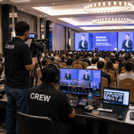 Zoom Meeting Hybrid Event Corporate Jakarta 300 Peserta